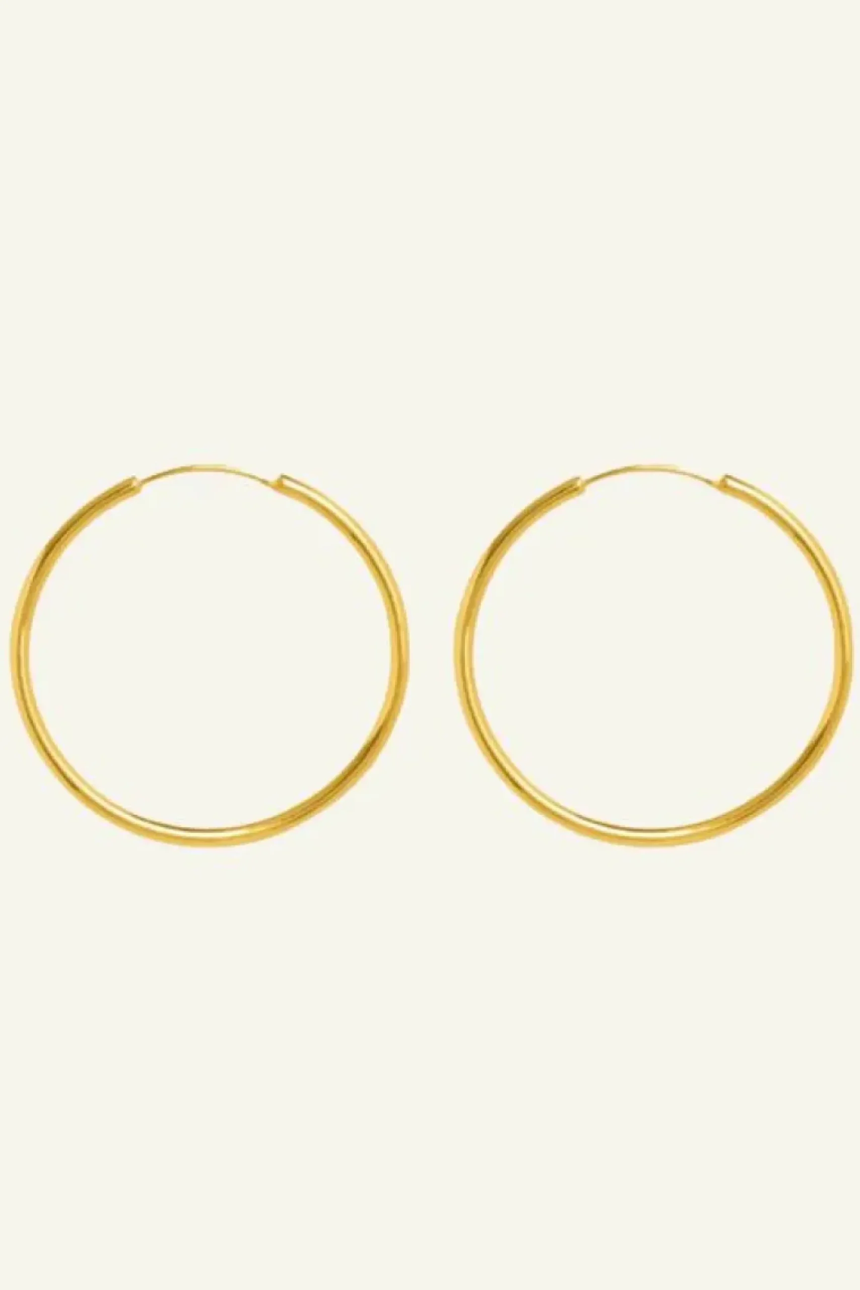 Oorbellen|Sieraden*By bar pd round earring L | gold