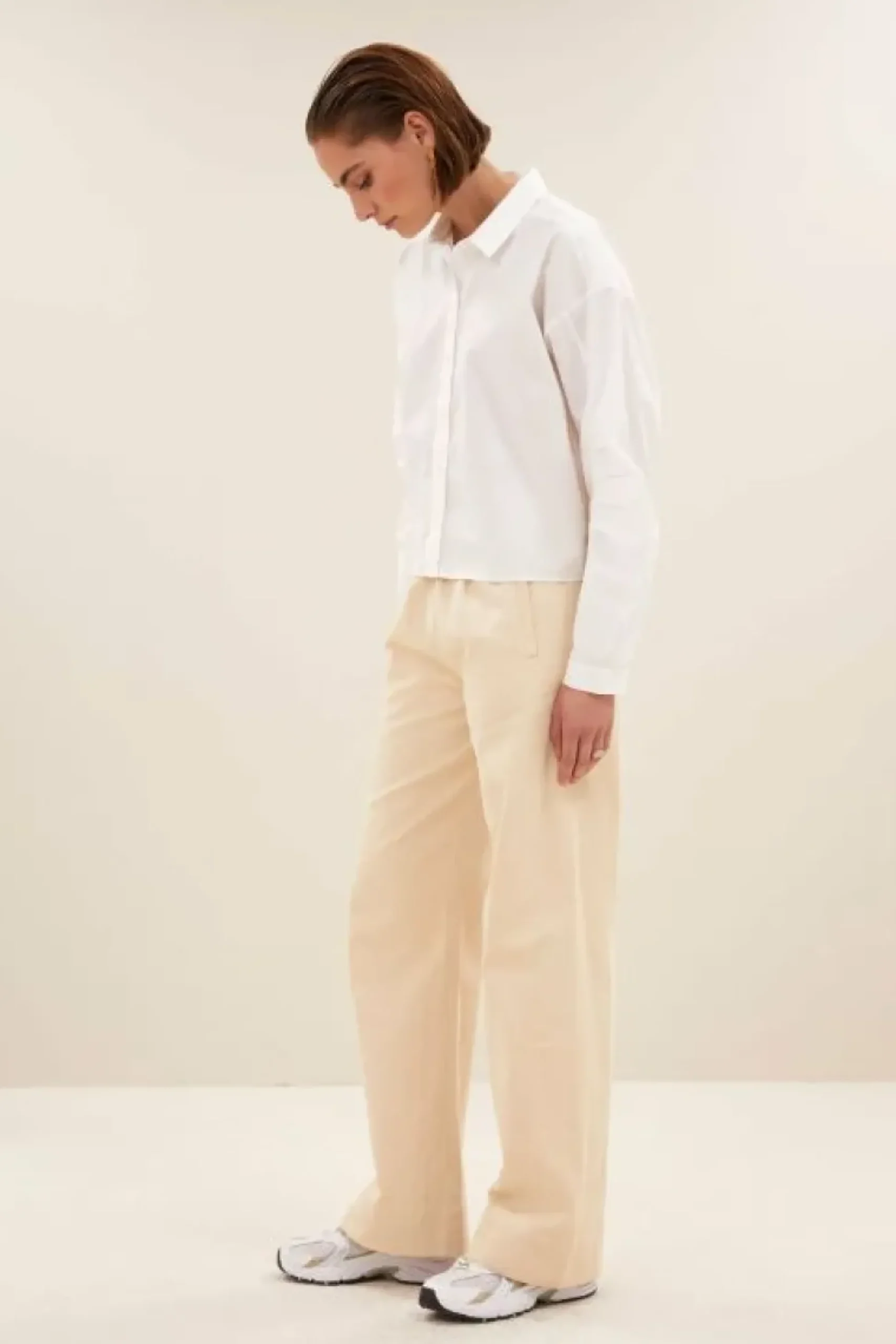 Blouses*By bar penny poplin blouse | white