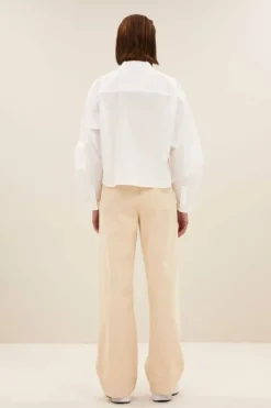 Blouses*By bar penny poplin blouse | white