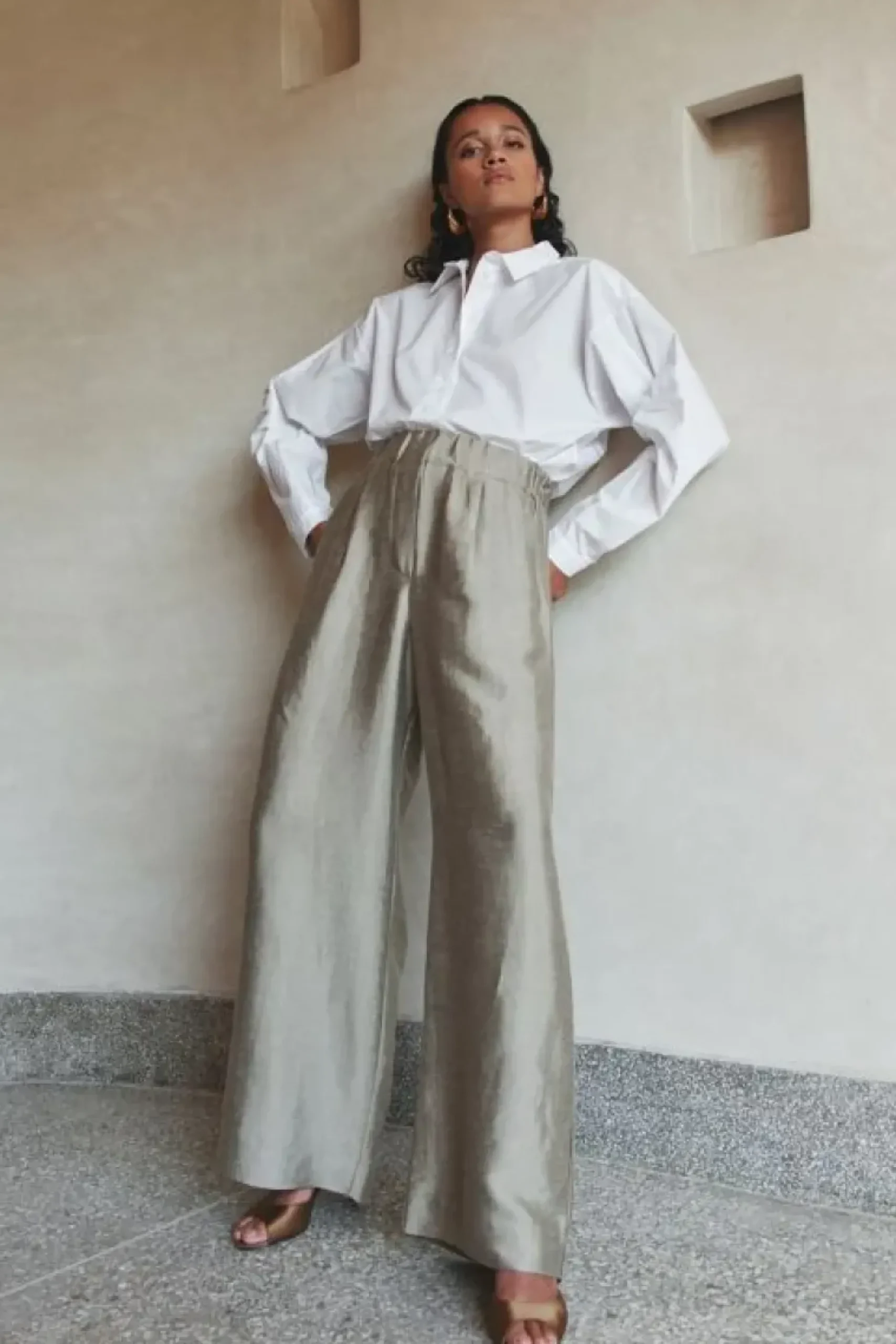 Blouses*By bar penny poplin blouse | white