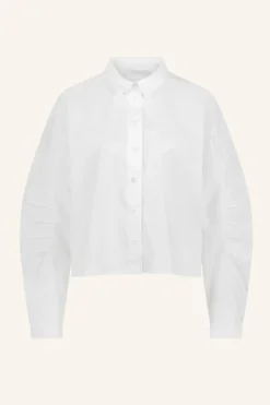 Blouses*By bar penny poplin blouse | white