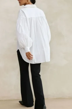 Blouses*By bar sarah poplin blouse | white