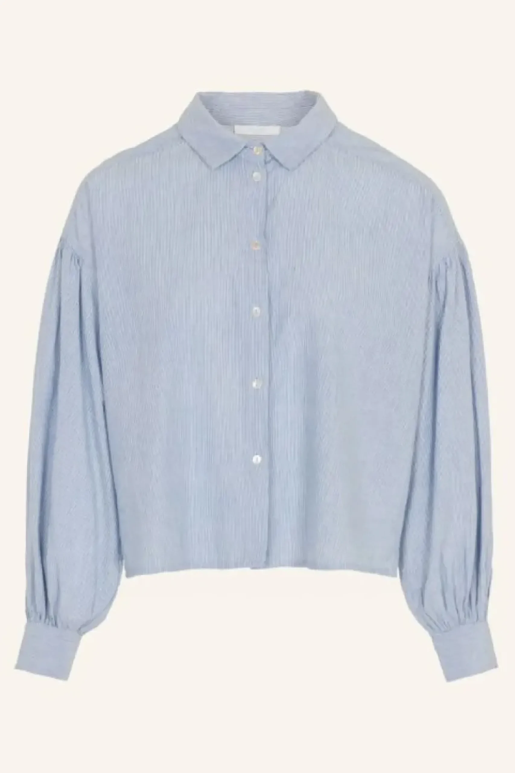 Blouses*By bar sarah short pin stripe blouse | indi grey