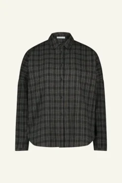 Blouses*By bar small check blouse | caramel