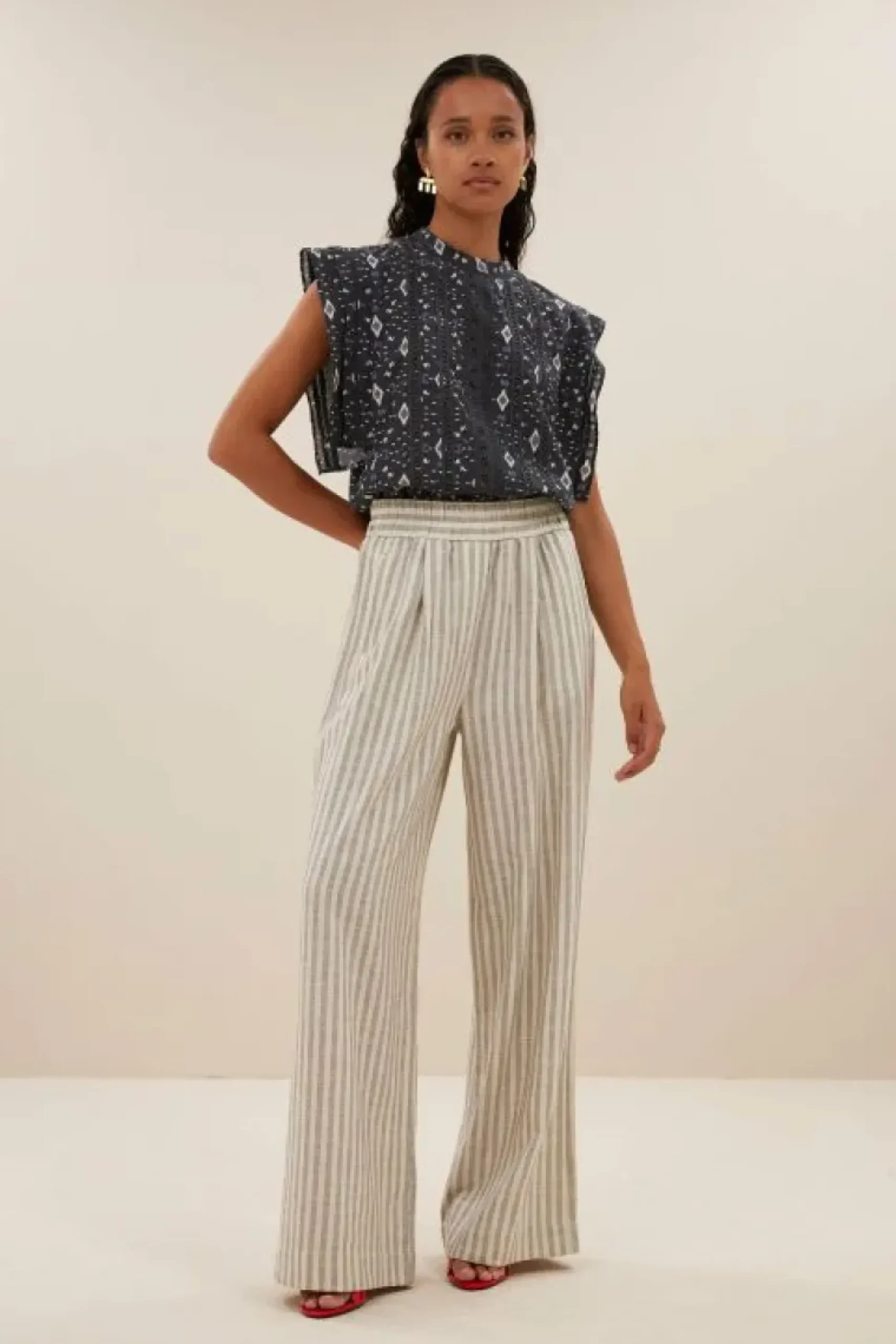 Blouses*By bar xena midnight ikat blouse | midnight ikat